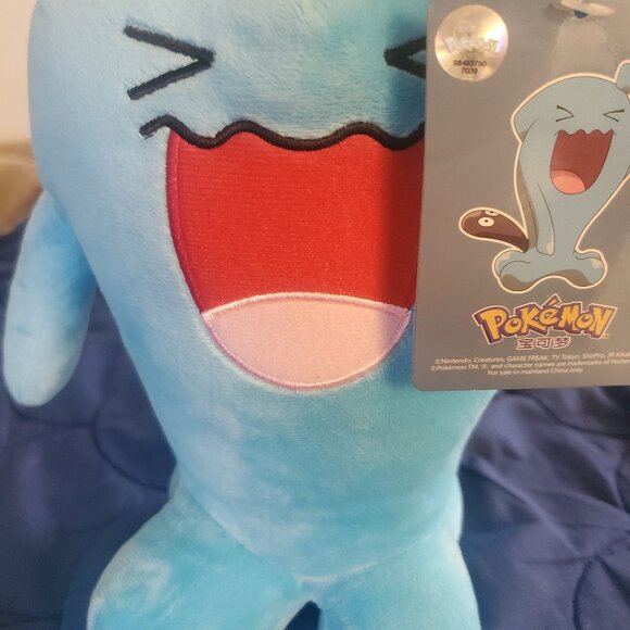 Pokemon Wobbuffet Plush Soft Stuffed Doll Toys Cute Collectible 20 CM Kids - Picture 3 of 4